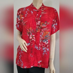 Clio Oriental Blouse Size Large